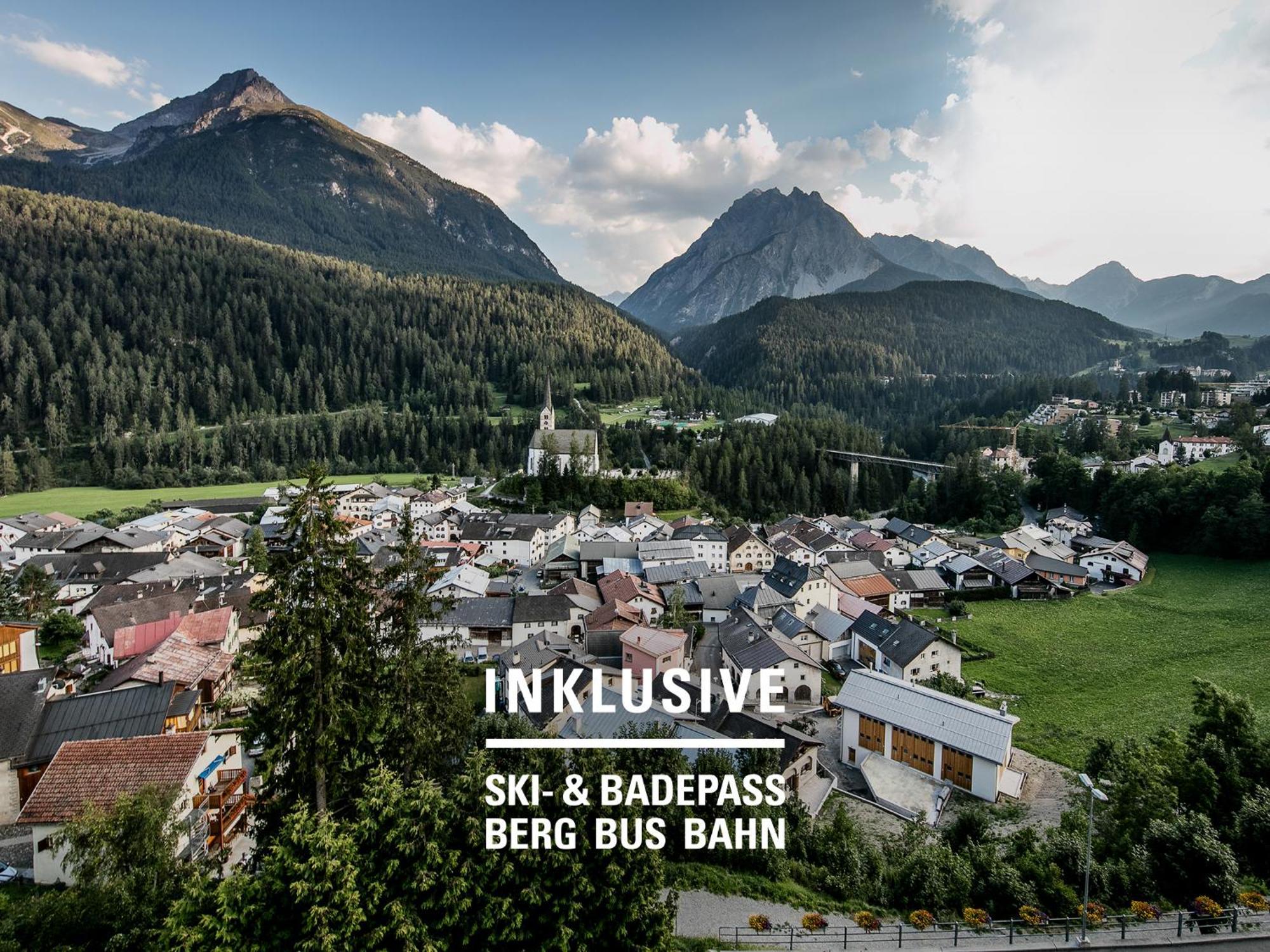 Hotel Belvedere Scuol Esterno foto