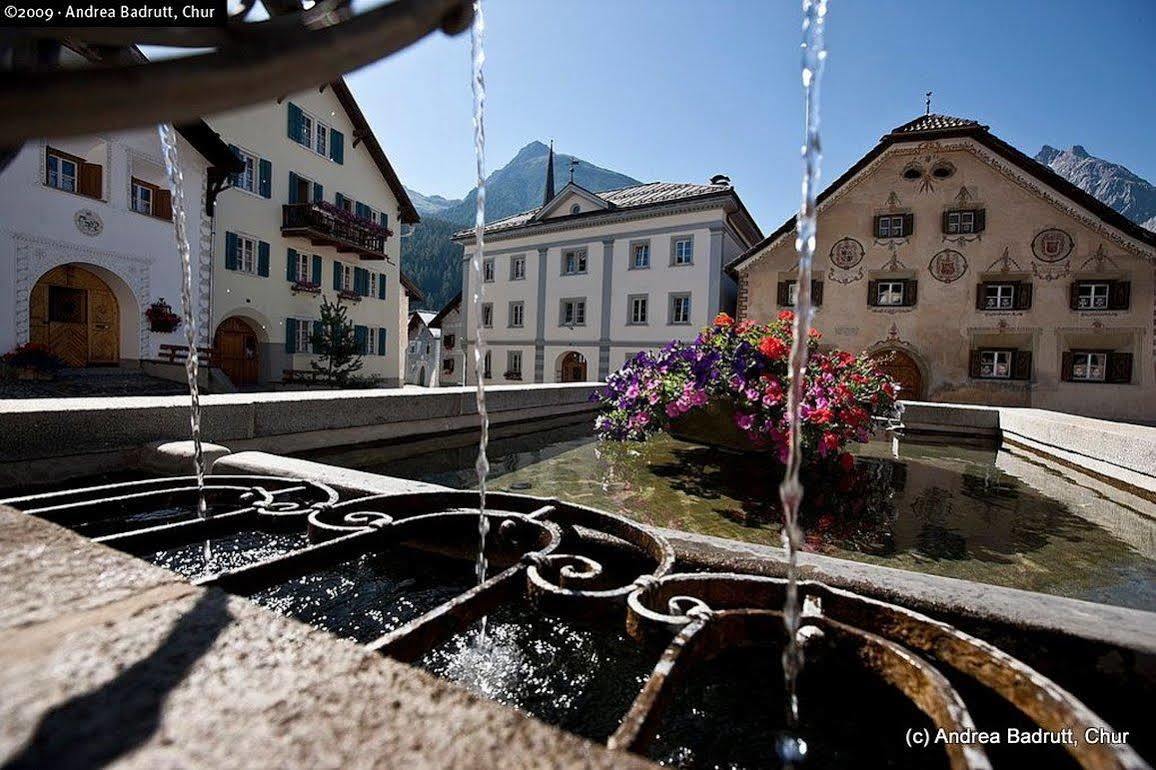 Hotel Belvedere Scuol Esterno foto